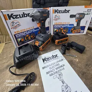 Kzubr Kbleiw-21v-1/2 Brushless Lithium Electric Impact Wrench Kit.