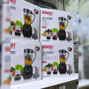 A Redberry 3-in-1 Blender, Grinder, and Mincer (Model Rb133).