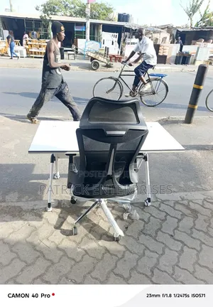 Impotent Modern Foldable Study Table/It Table + Ergonomic Office Chair