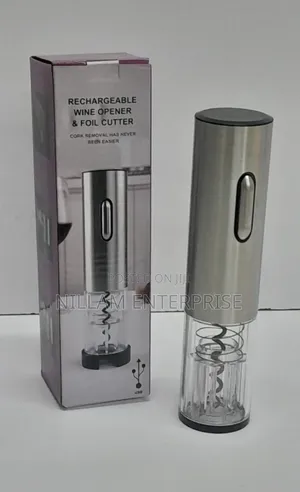 Electric Wine Bottle Opener With Foil Cutter*