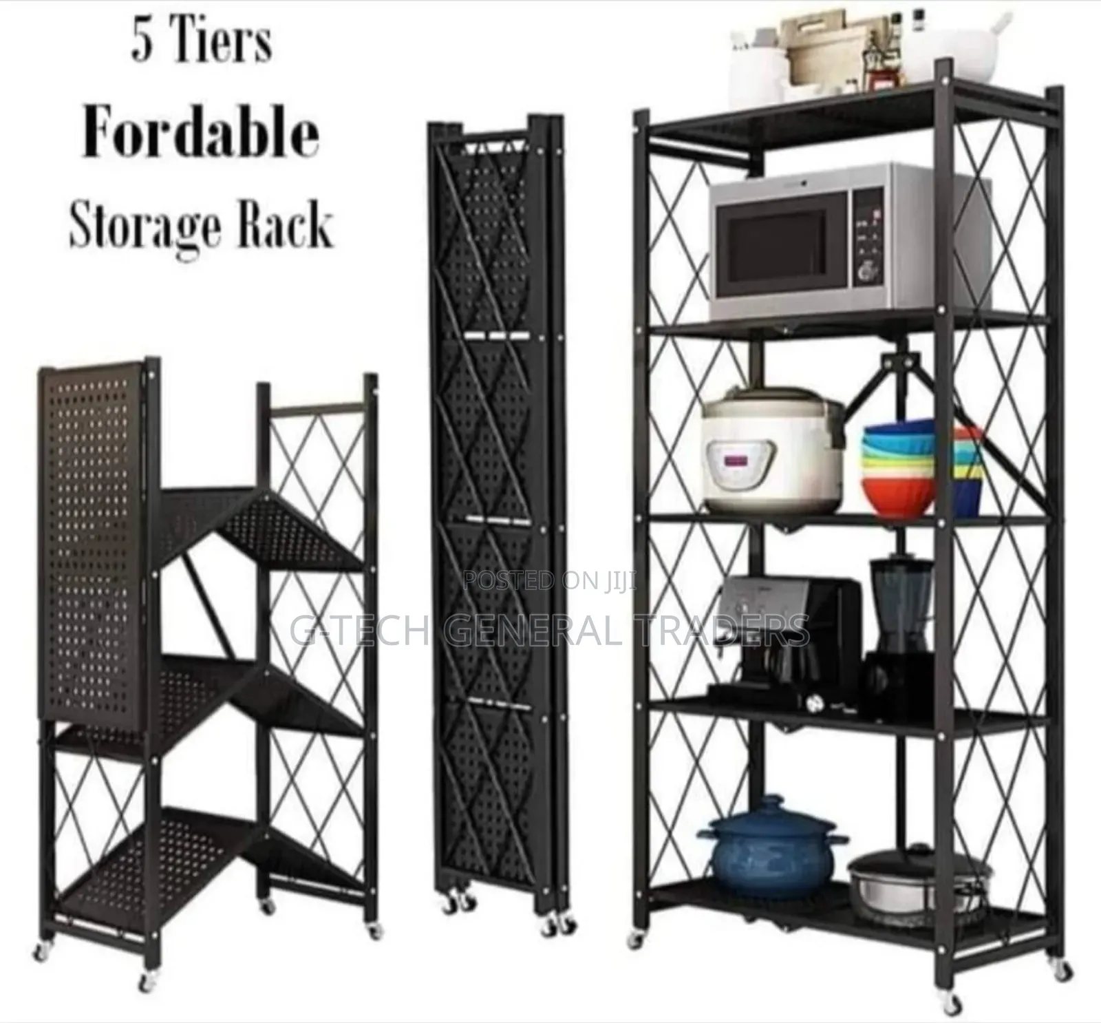 5 Tier Heavy Duty Kitchen Storage Rack