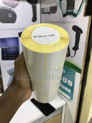 Multipurpose Thermal Labels 40mm X 30mm- White, 1000 Stickers Per Roll