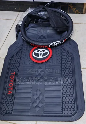Toyota Branded Car Floor Mats With Toyota Steering Cover