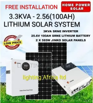 3kw - 2.56kwh Lithium Offgrid (Tv, Lights, Fridge, Microwave, Wifi)