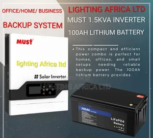 1.5kva - 100ah Lithium Office/ House/ Business Backup Solution