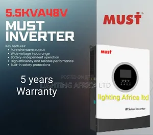 5.5 Kva - 48v Hybrid Inverter 100a MPPT - 250 Voc