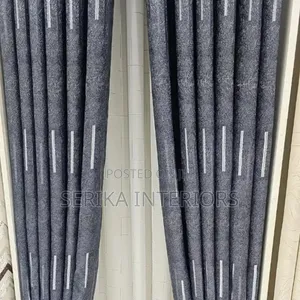 Dark Grey Curtains Curtains Environmental Friendly Dusty Free