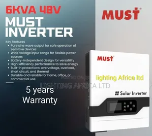 6kva - 48v Low Frequency Inverter 80a MPPT - 245 VDC