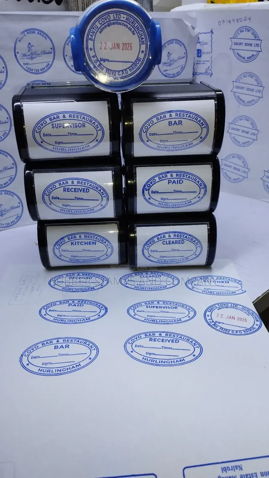 Plain Self Inking Rubber Stamps (Oval, Circular and Rectangular)