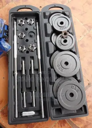 50kg Dumbell Set Chrome