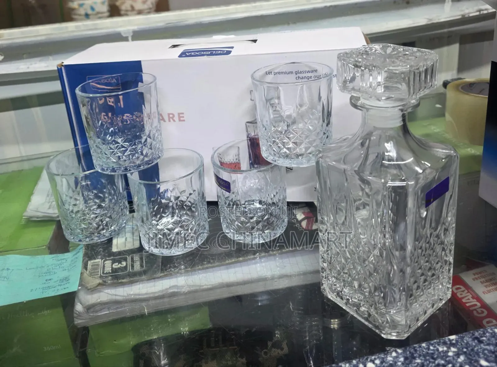Deli Glassware 7 PCS Decanter Set