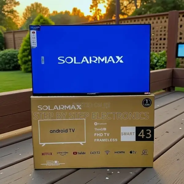 Solarmax 43 Inch Qled Smart Android Frameless Tv Wifi Support