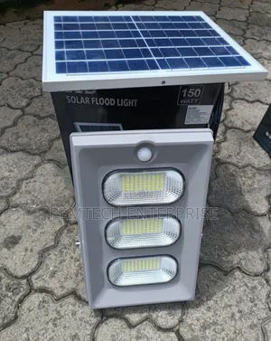 150w Alltop Solar Led Flood Light With a Motion Sensor.