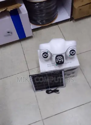 V380 Pro Solar Powered Cameras 6mp Triple Lens Wireless 4g