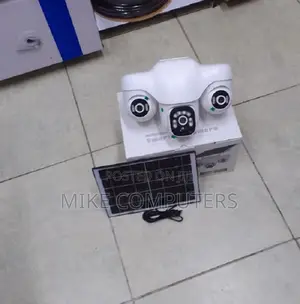 PTZ Triple Lens Outdoor Solar Security Camera Solar Powered