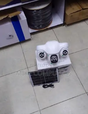 V380 Pro 6mp 4g Triple Lens PTZ Solar Camera With 10800mah Battery