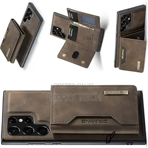 Cseoteo Samsung Galaxy S23 Ultra Dg.Ming Leather Wallet Back Case