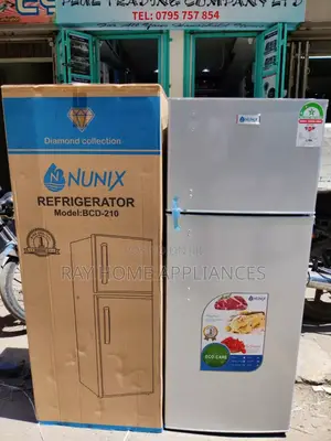 Nunix Double Door Refrigerator 210litres