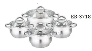 8pcs Edenberg Stainless Steel Cookware Set