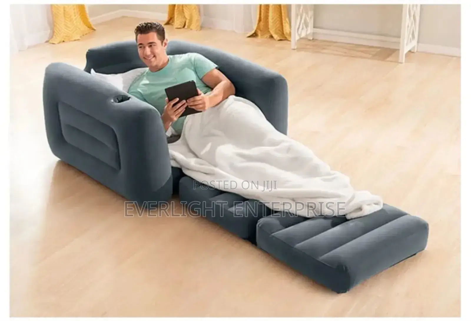3 Seater Intex Inflatable Pull Out Sofa Plus Free Electric Pump