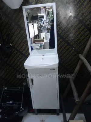 Vanity Cabinet White and Long