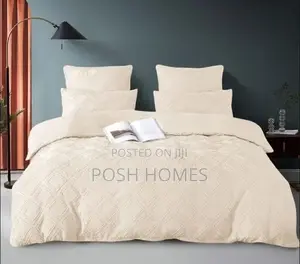Waffle Weaving Poplin Luxury Soft Cotton Duvet Cover Set