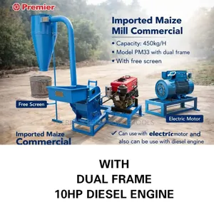 Premier Imported Commercial Maize Mill With 10hp Diesel Engine