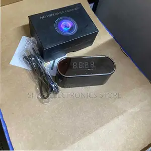 Portable Rechargeable Digital Wall Clock Camera 1080p Hd Video Quality