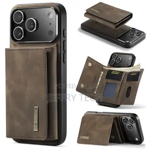 Hujio Dg.Ming iPhone 17 Pro Max Leather Wallet Magsafe Detachable Case