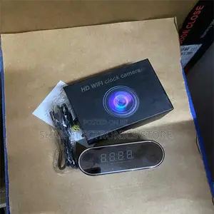 Indoor Security 1080p Spy Clock Cam Home Office Surveillance No Audio