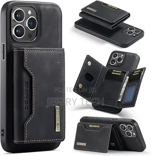 Miyer iPhone 15 Pro Max Dg.Ming Leather Magnetic Detachable Back Case