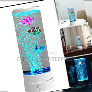Led Bubble Fish Lamp Decor