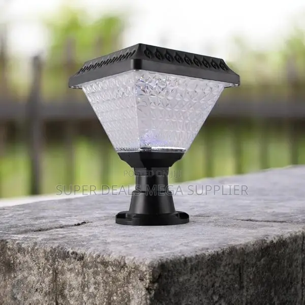 Waterproof Solar Garden Post Light With Bright Led Glow