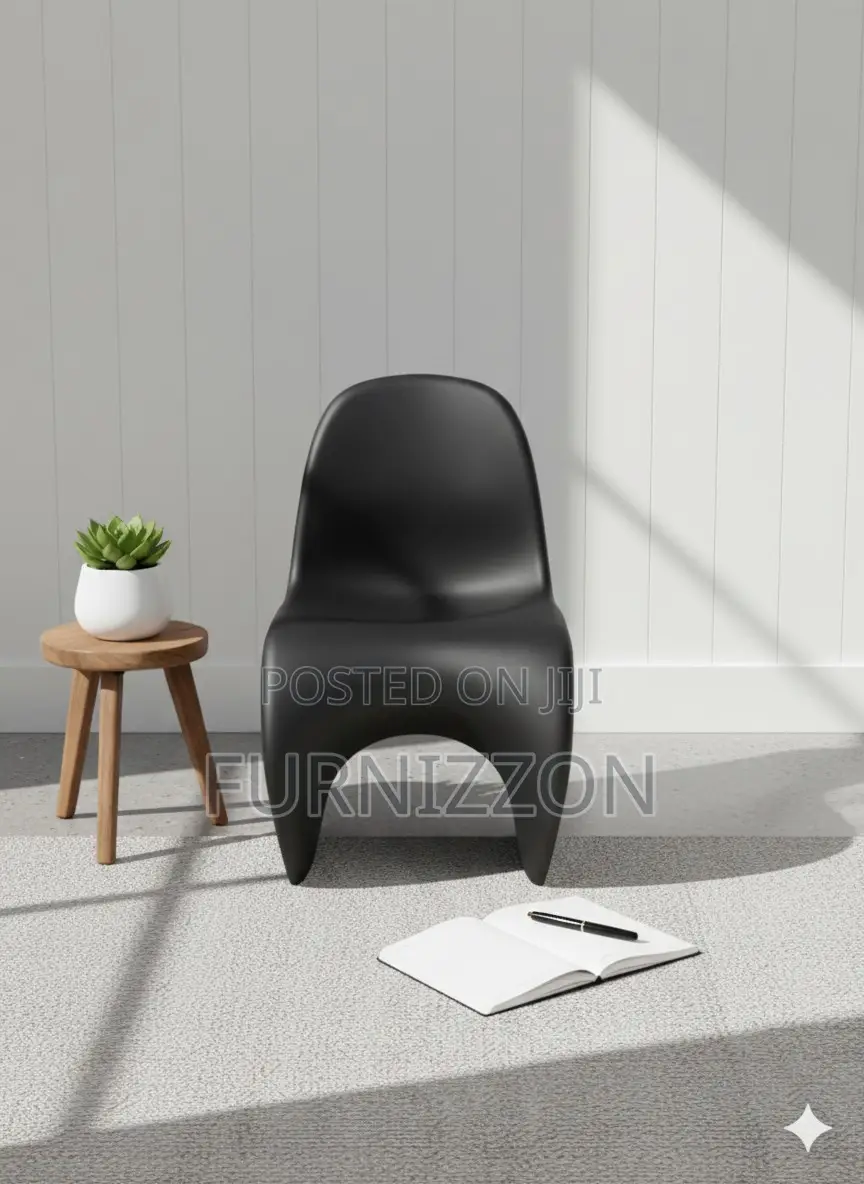 Modern Plastic Stool Black Color
