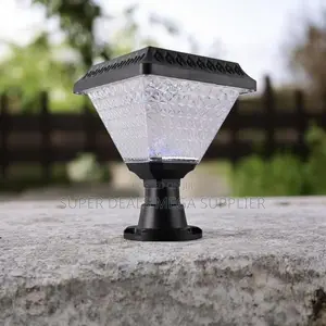 Energy Saving Solar Outdoor Post Lamp With Bright Led