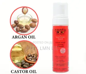 Cantu Whip Curling Mousse for Natural Curls Wrap/Set Mousse