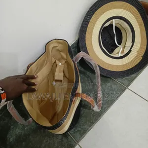 Summer Straw Woven Beach Bag And Hat