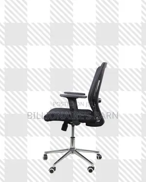 Barn Origin Mid-Back Chair Chrome Base — Executive Finish, Stability