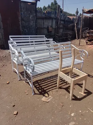 Wooden Metallic Peck Outdoor Benches