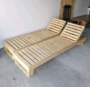 Wooden Poolside Sunbeds
