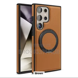 Leather Samsung S23 S24 Phone Cover