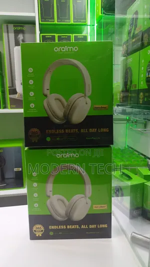 Oraimo Boompop Lite Enc Over-Ear Wireless Headphones Light Gold