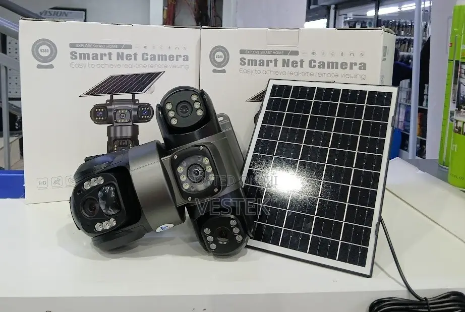 Wifi Solar Powered PTZ Camera V380 Pro Security Solar Camera