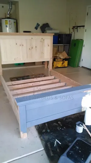 Painted Wooden Panel Bed 4 by 6