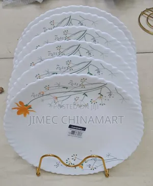 Set of 6 Luminarc Ziva Peach Plates