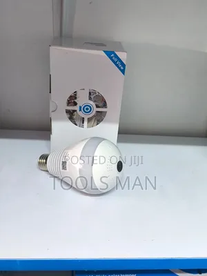 Full View Bulb Light Wireless Panoramic Ip Camera.