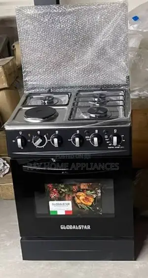 Black 50*55 Globalstar Jet 3+1 Standing Cooker With Electric Oven