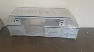 Tv Stand- White Tv Stand With Marble Coating