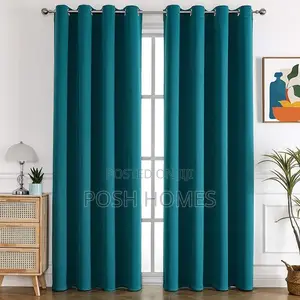 Turquoise 3 Piece Quality Curtains