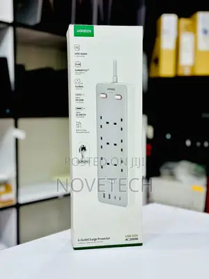 Ugreen 65w 10-in-1 Extension Cord,Power Strip Surge Protector 6-way